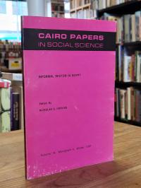 Hopkins, Informal Sector in Egypt – Cairo Papers in Social Science Vol. 14, Mono